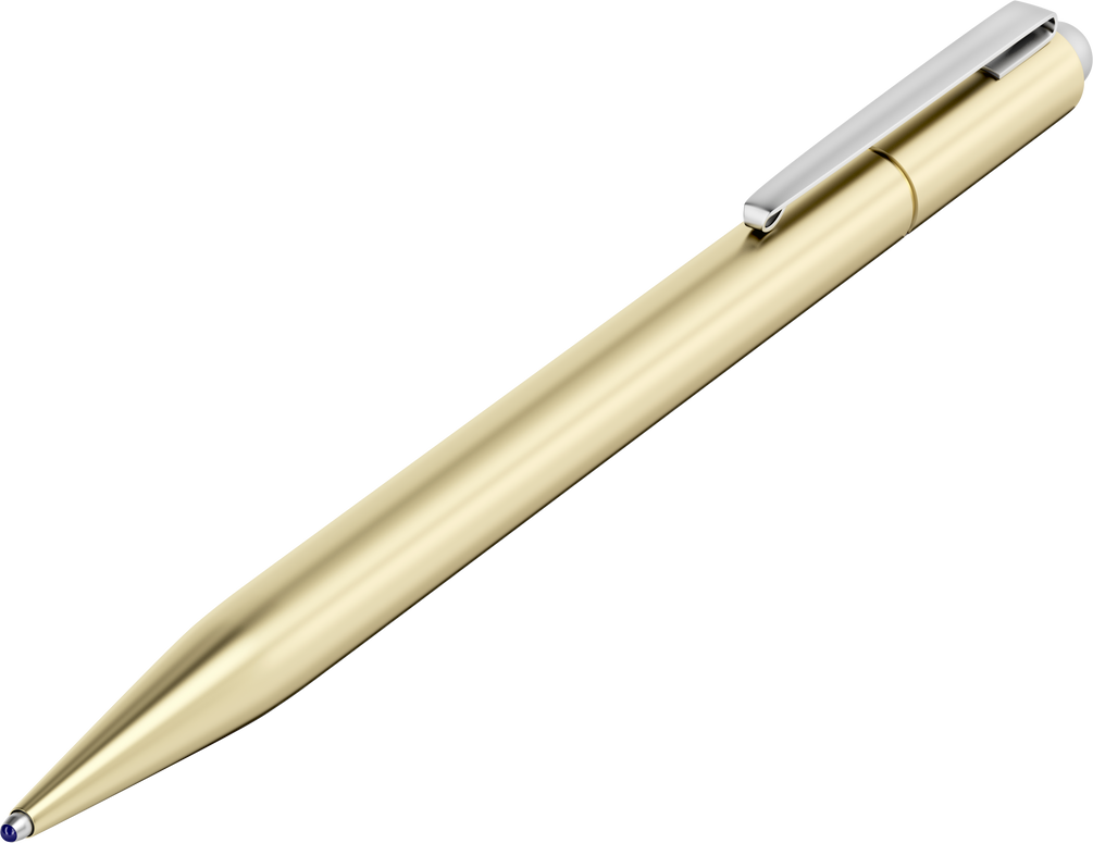 Gold Pen Illustration